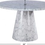 Omni 48" Marble Veneer Dining Table