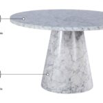 Omni 48" Marble Veneer Dining Table