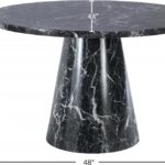 Omni 48" Marble Veneer Dining Table