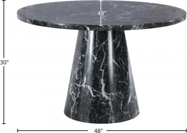 Omni 48" Marble Veneer Dining Table