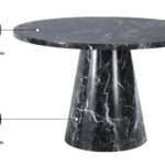 Omni 48" Marble Veneer Dining Table