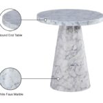 Omni 20" Faux Marble End / Side Table