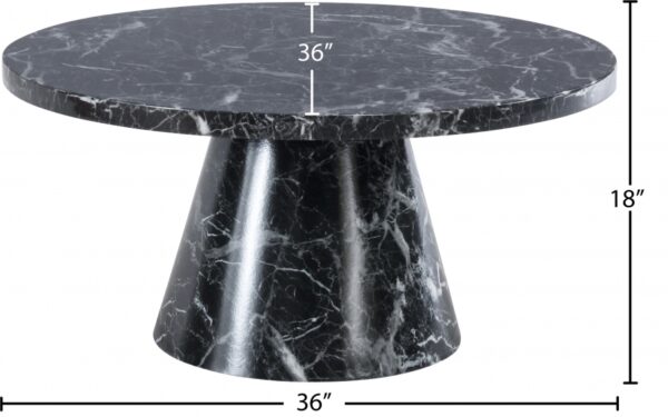Omni 36" Faux Marble Coffee Table