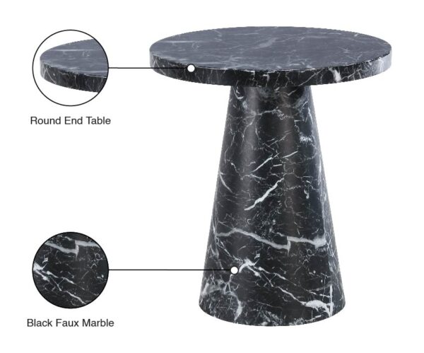 Omni 20" Faux Marble End / Side Table