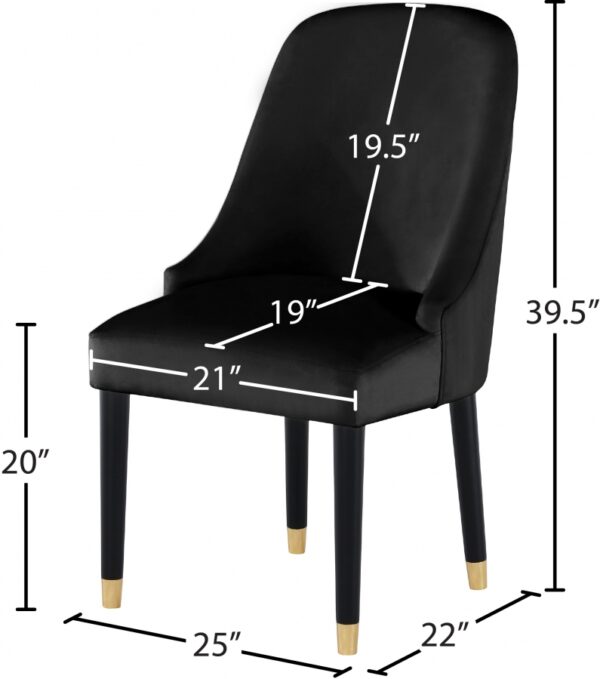 Omni Velvet Upholstered Dining Chair