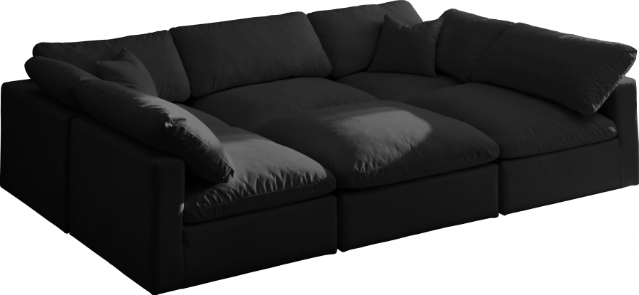 Plush Velvet Upholstered Standard Comfort Modular Collection