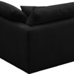 Plush Velvet Upholstered Standard Comfort Modular Corner Chair