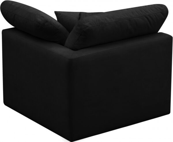 Plush Velvet Upholstered Standard Comfort Modular Corner Chair
