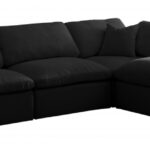Plush 105" Velvet Upholstered Standard Comfort 4pc. Modular Sectional