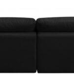 Plush 140" Velvet Upholstered Standard Comfort 5pc. Modular Sectional