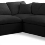 Plush 105" Velvet Upholstered Standard Comfort 5pc. Modular Sectional