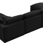 Plush 140" Velvet Upholstered Standard Comfort 7pc. Modular Sectional
