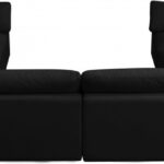 Plush 140" Velvet Upholstered Standard Comfort 8pc. Modular Sectional
