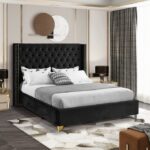 Barolo Velvet Upholstered Bed