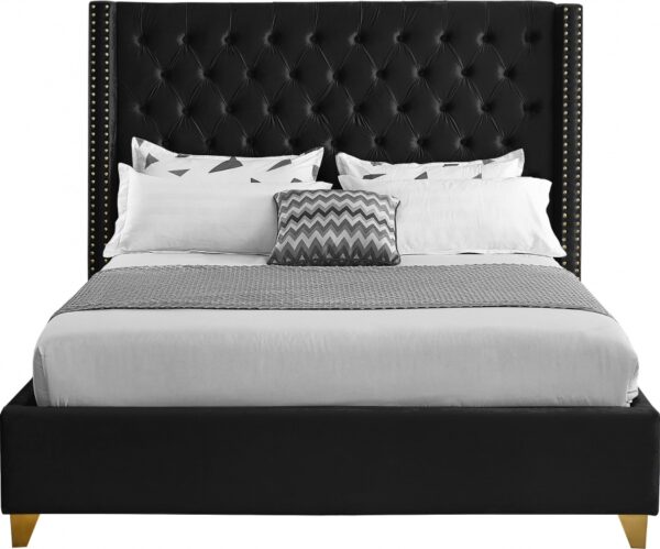 Barolo Velvet Upholstered Bed