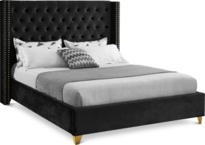 Barolo Velvet Upholstered Bed