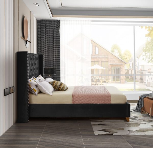 Barolo Velvet Upholstered Bed