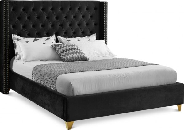 Barolo Velvet Upholstered Bed