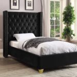 Barolo Velvet Upholstered Bed