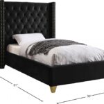 Barolo Velvet Upholstered Bed