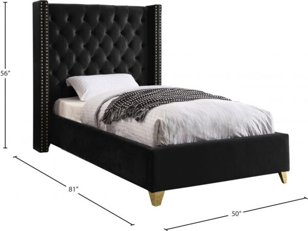 Barolo Velvet Upholstered Bed