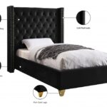 Barolo Velvet Upholstered Bed