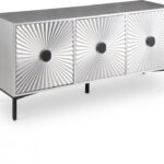 Glitz Wood And Iron Sideboard / Buffet