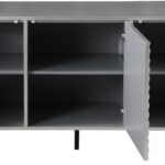 Glitz Wood And Iron Sideboard / Buffet