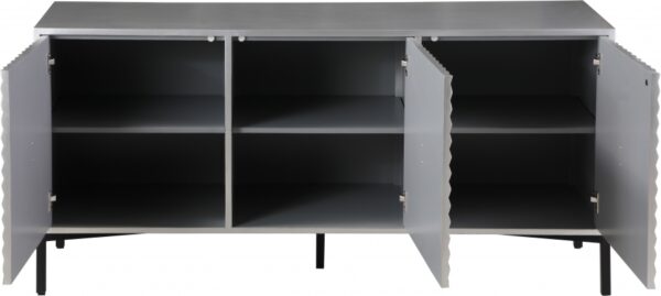 Glitz Wood And Iron Sideboard / Buffet