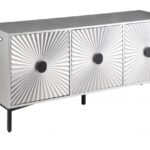 Glitz Wood And Iron Sideboard / Buffet