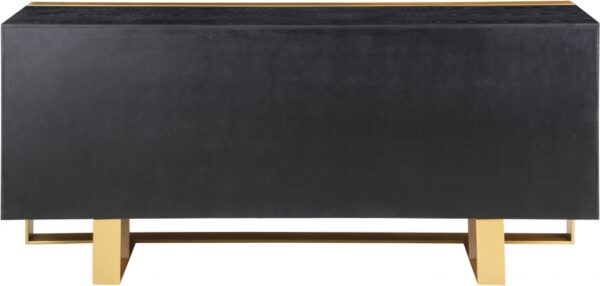 Sherwood Oak Veneer And Iron Sideboard / Buffet