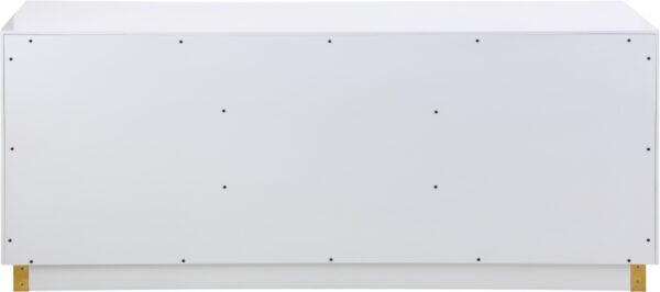 Cosmopolitan Lacquer Finish And Stainless Steel Sideboard / Buffet