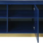 Cosmopolitan Lacquer Finish And Stainless Steel Sideboard / Buffet