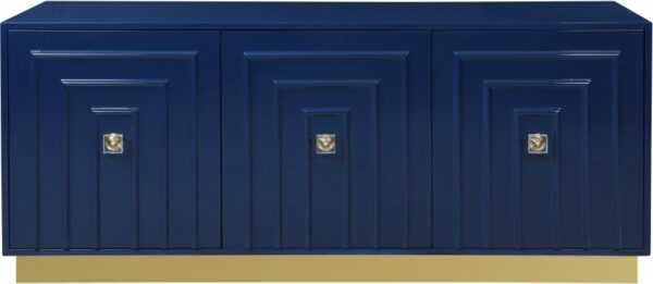 Cosmopolitan Lacquer Finish And Stainless Steel Sideboard / Buffet