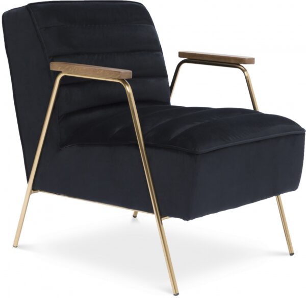 Woodford Velvet Upholstered Accent Chair
