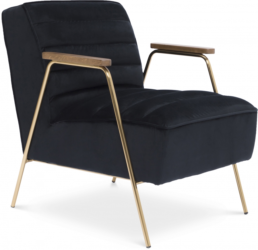 Woodford Velvet Upholstered Accent Chair