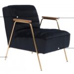 Woodford Velvet Upholstered Accent Chair