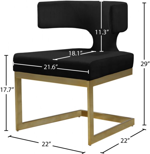 Alexandra Velvet Upholstered Dining Chair