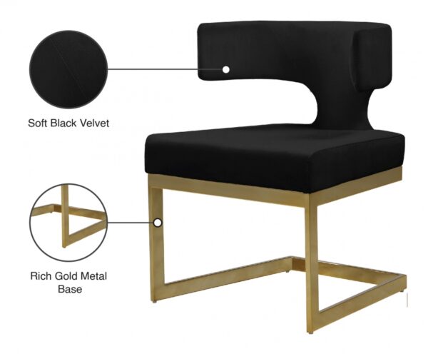 Alexandra Velvet Upholstered Dining Chair