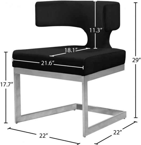 Alexandra Velvet Upholstered Dining Chair