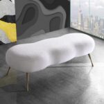 Nube Faux Sheepskin Fur Upholstered Bench