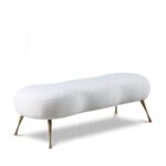 Nube Faux Sheepskin Fur Upholstered Bench