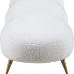 Nube Faux Sheepskin Fur Upholstered Bench