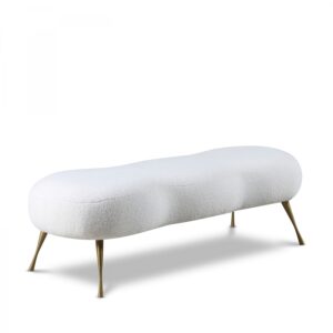 Nube Faux Sheepskin Fur Upholstered Bench