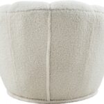 Dream Faux Sheepskin Fur Upholstered Swivel Accent Chair