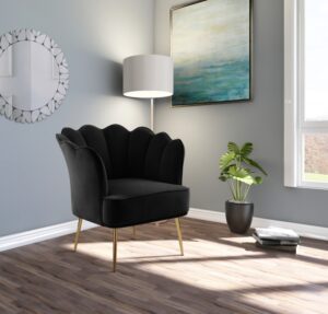 Jester Velvet Upholstered Accent Chair