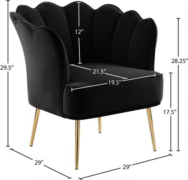 Jester Velvet Upholstered Accent Chair