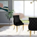 Tuft Velvet Upholstered Dining Chair