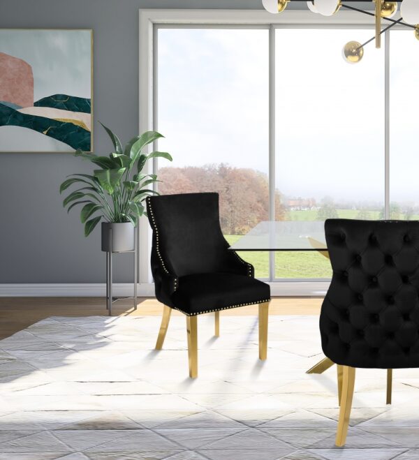 Tuft Velvet Upholstered Dining Chair