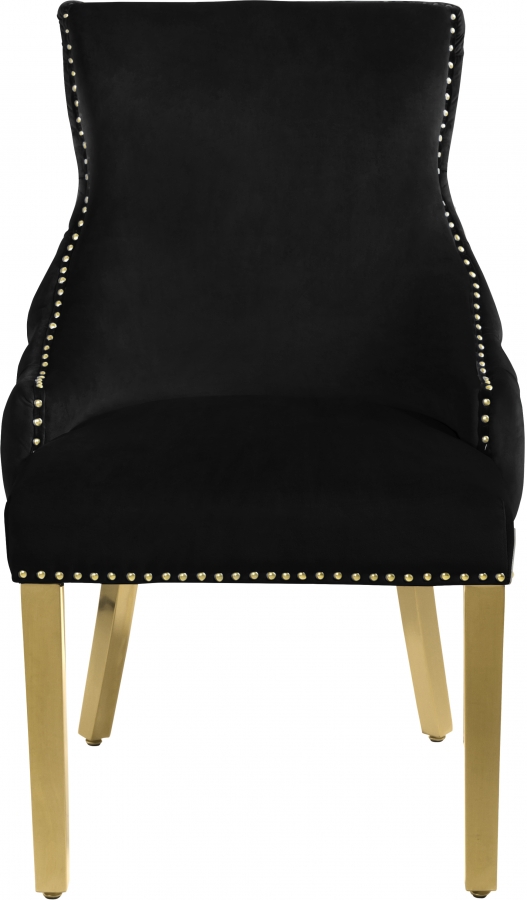 Tuft Velvet Upholstered Dining Chair